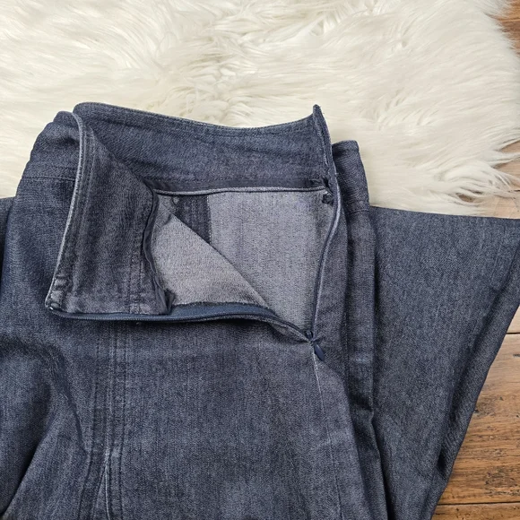 Sandro Denim A Line Mini Skirt Size 12 - Picture 5 of 11